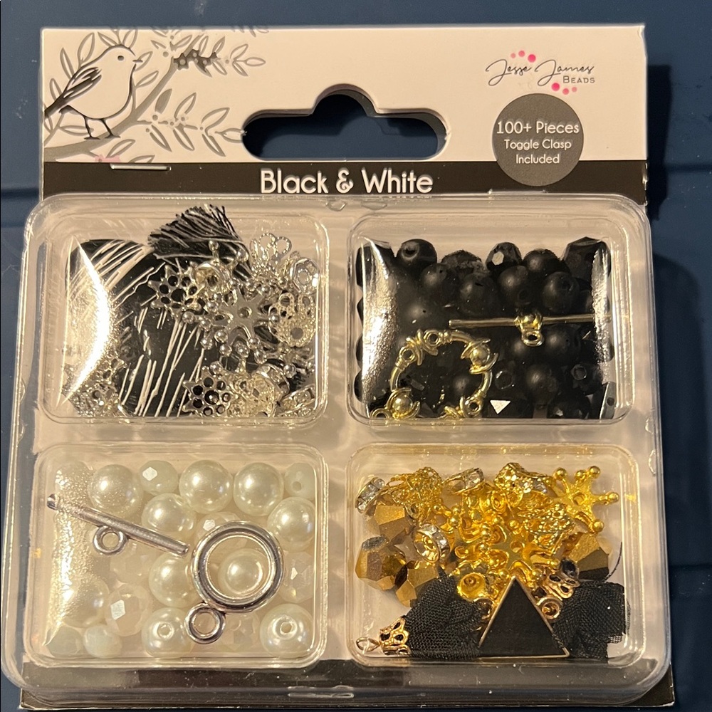 Black & White Jewelry Findings Kit